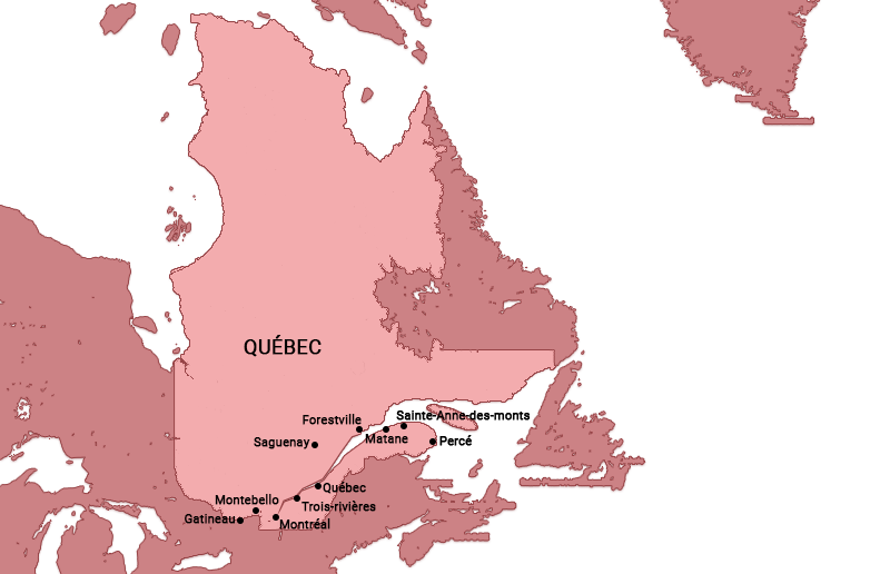 Québec à la découverte du nouveau monde