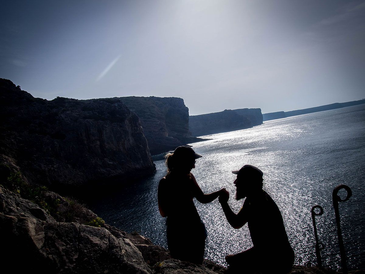 Demande en mariage Cap St Vincent Portugal